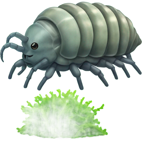 Isopod with seaweed emoji