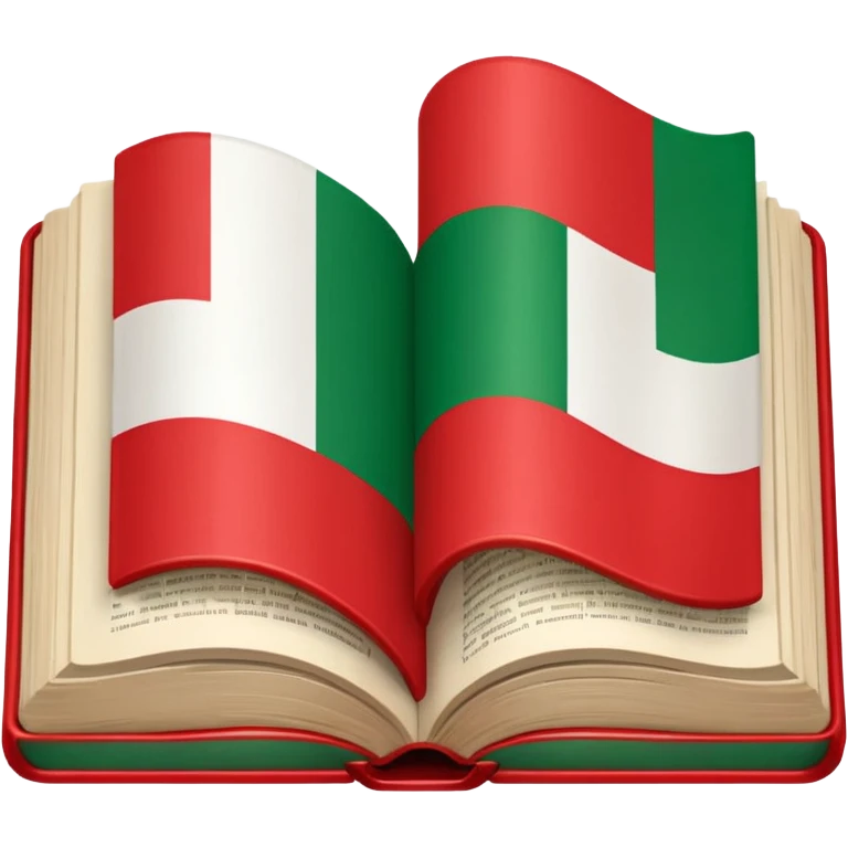 italian austrian flags in a dictionary emoji