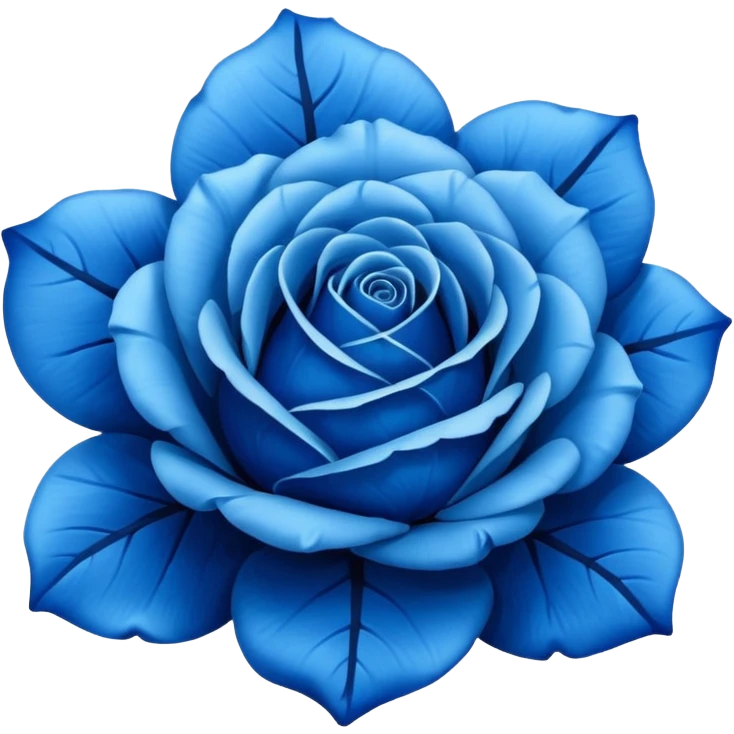 Blue rose  emoji
