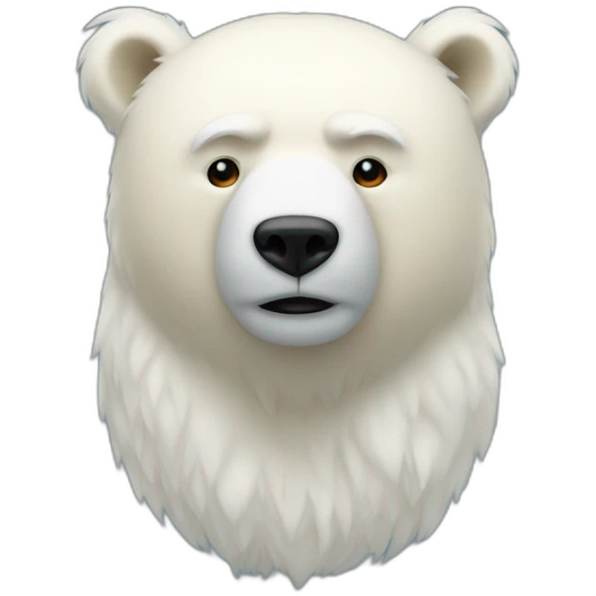 Donald Trump with a polar's bear body emoji