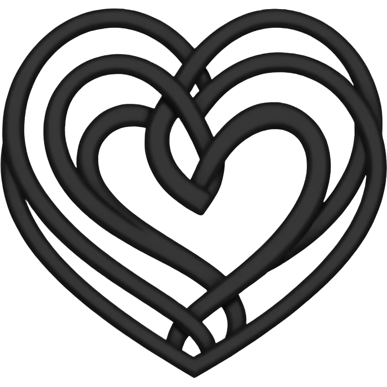 crea un heartgram, logo celebre degli him, unendo ♡ 𖤐 emoji