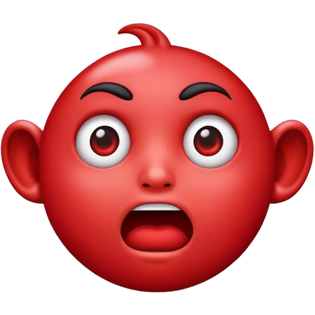 Stunned surprised apple style emoji emoji