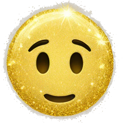 3 gold sparkles emoji