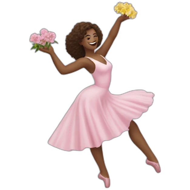 Dirty dancing avec des fleurs emoji