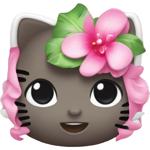 Tropical hello kitty  emoji
