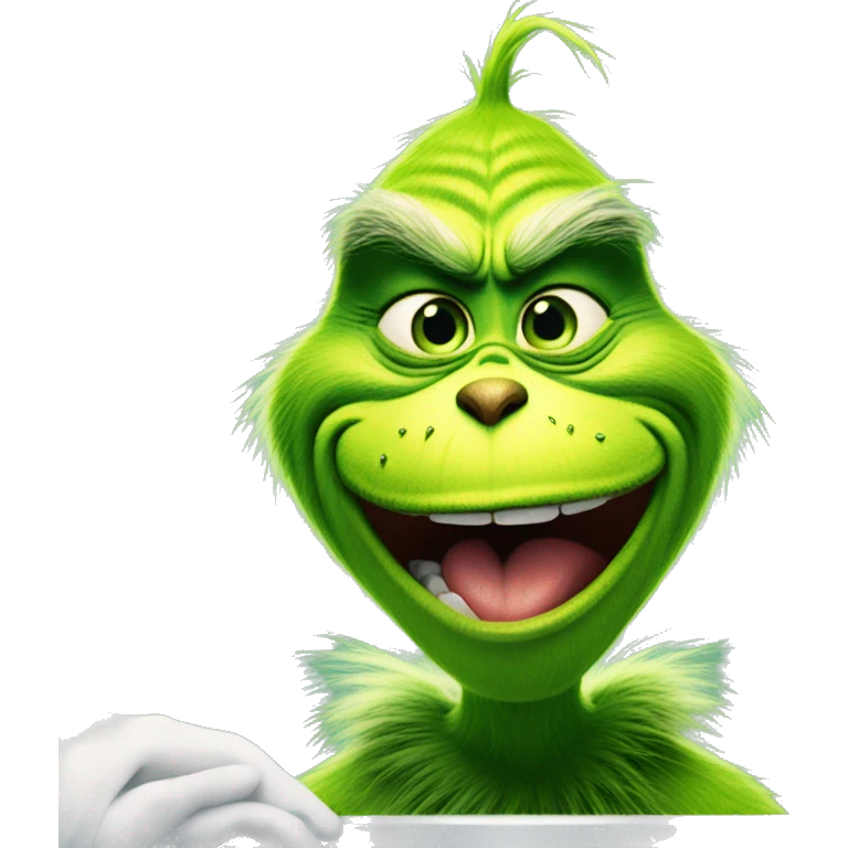 the grinch getting ready for knee surgery emoji