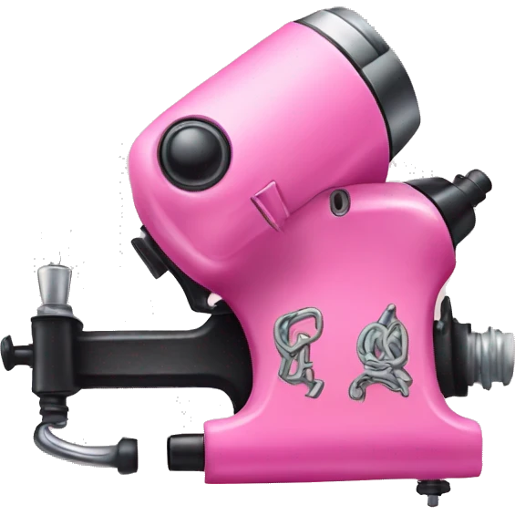 Pink tattoo machine emoji