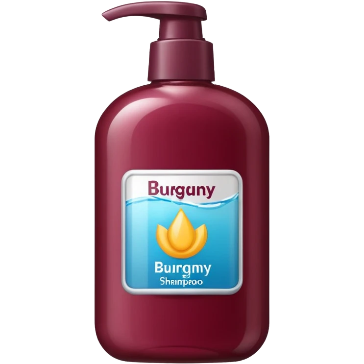 burgundy shampoo emoji