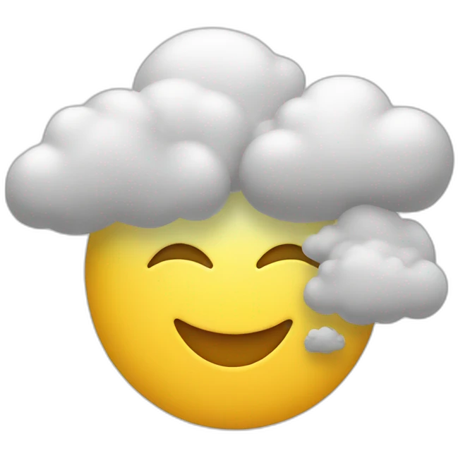 Étoile avec nuage emoji