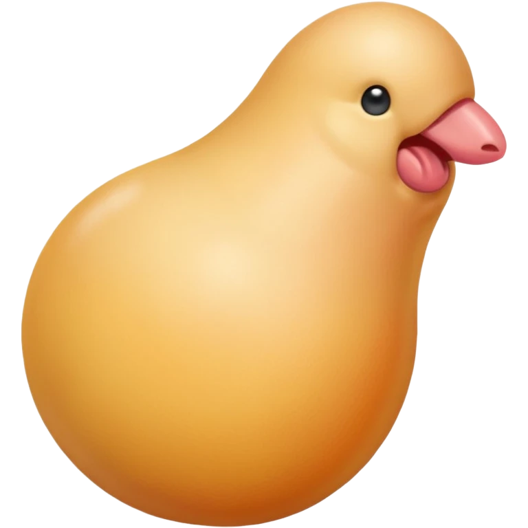 A penis on the outside with a ball sack emoji