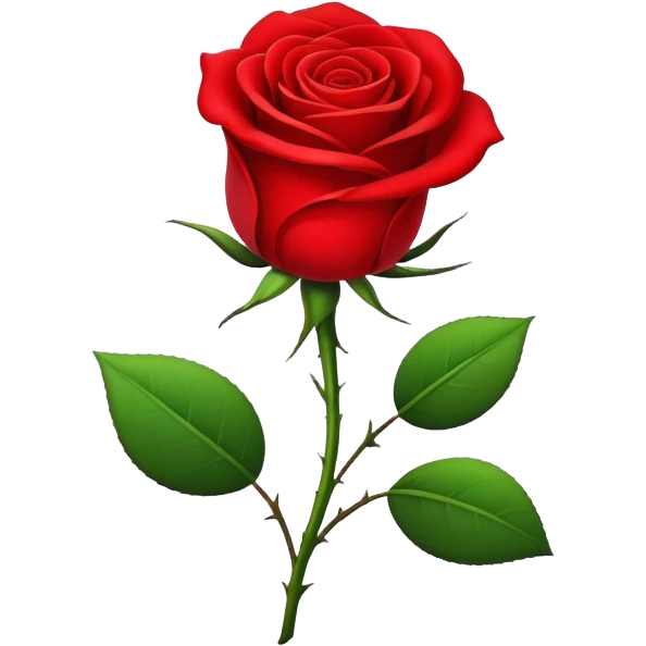 Red rose for Sant Jordi celebration emoji