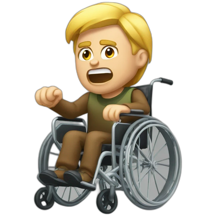 Angry Volodin glass wheelchair jump emoji
