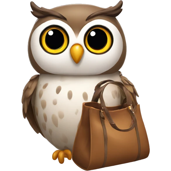 Owl with bag emoji