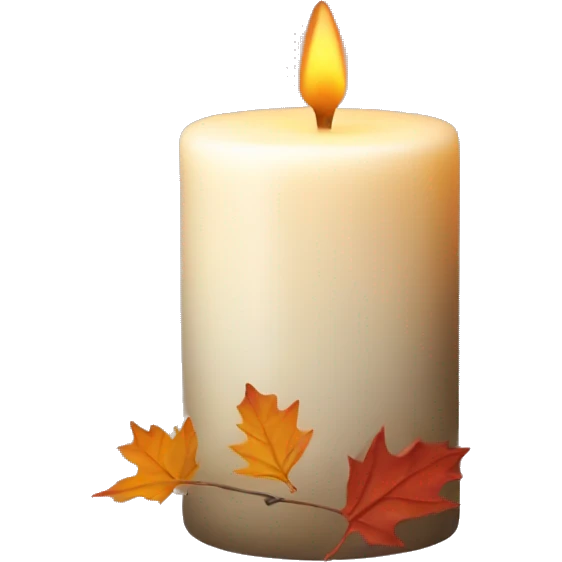 fall candle emoji