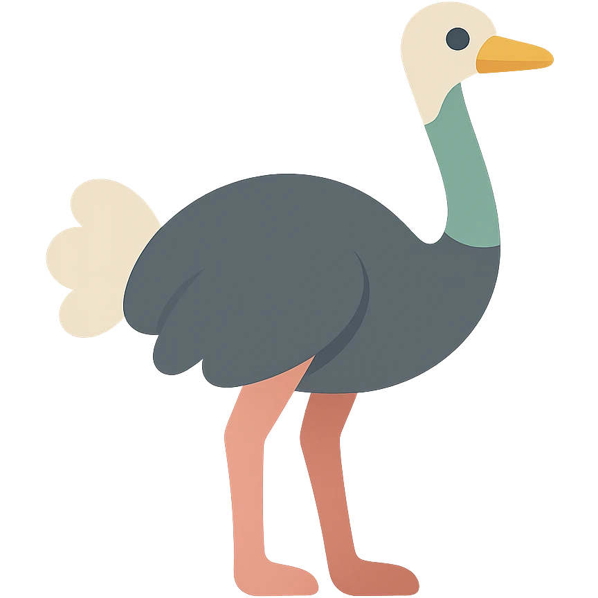 Ostrich emoji