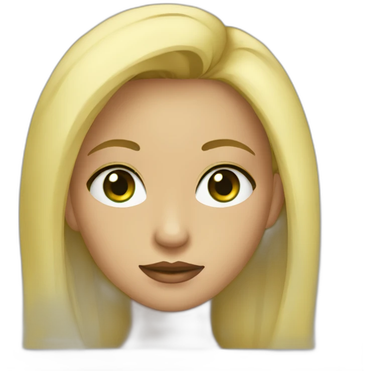 Fille yeux vert blonde emoji