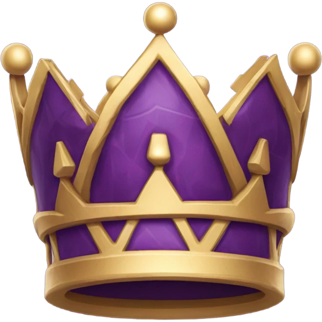 Purple Queens chess crown emoji
