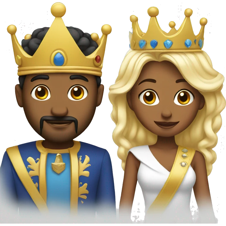 king and queen  emoji