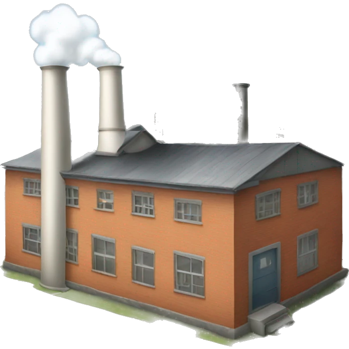 Small factory with one big chimney emoji