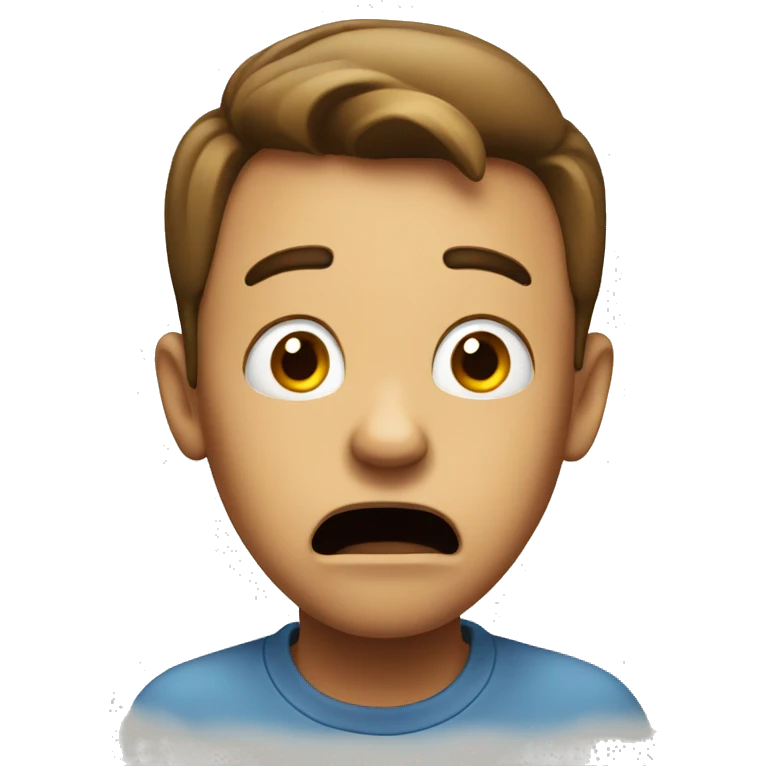 Surprised face emoji