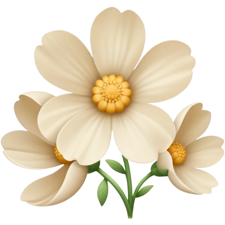 light beige flowers emoji