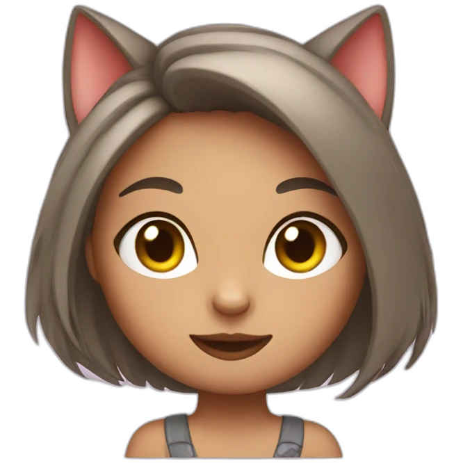 Cat girl emoji