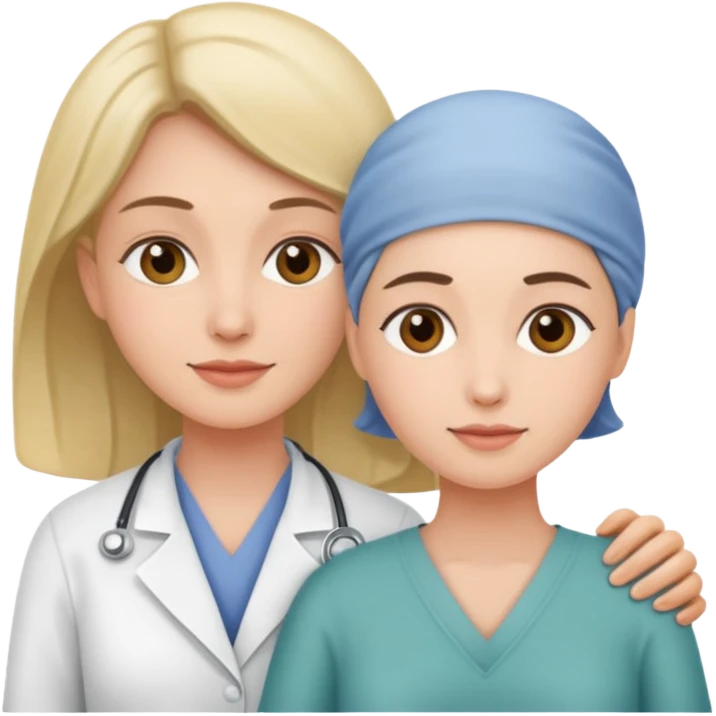 Caregiver with patient  emoji