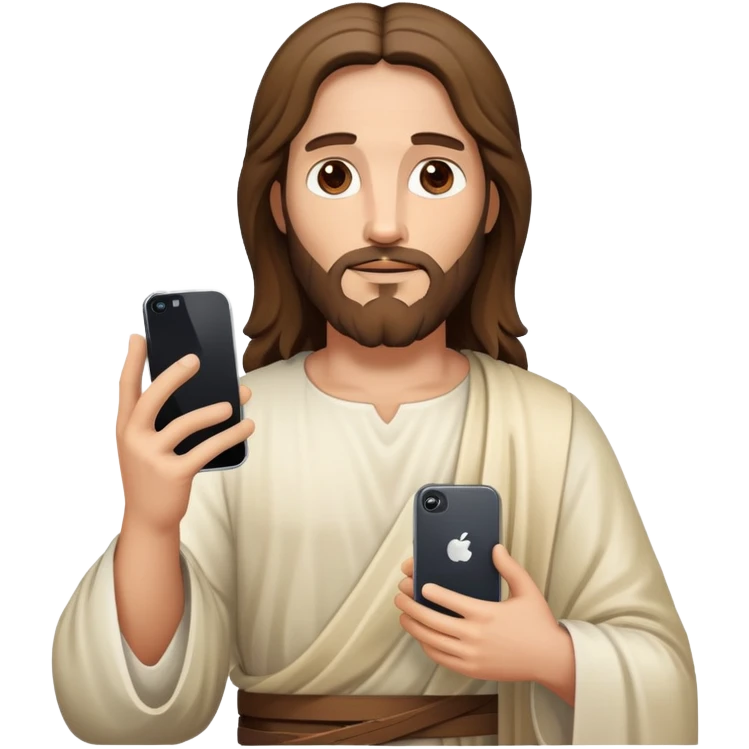 Jesus on iPhone emoji