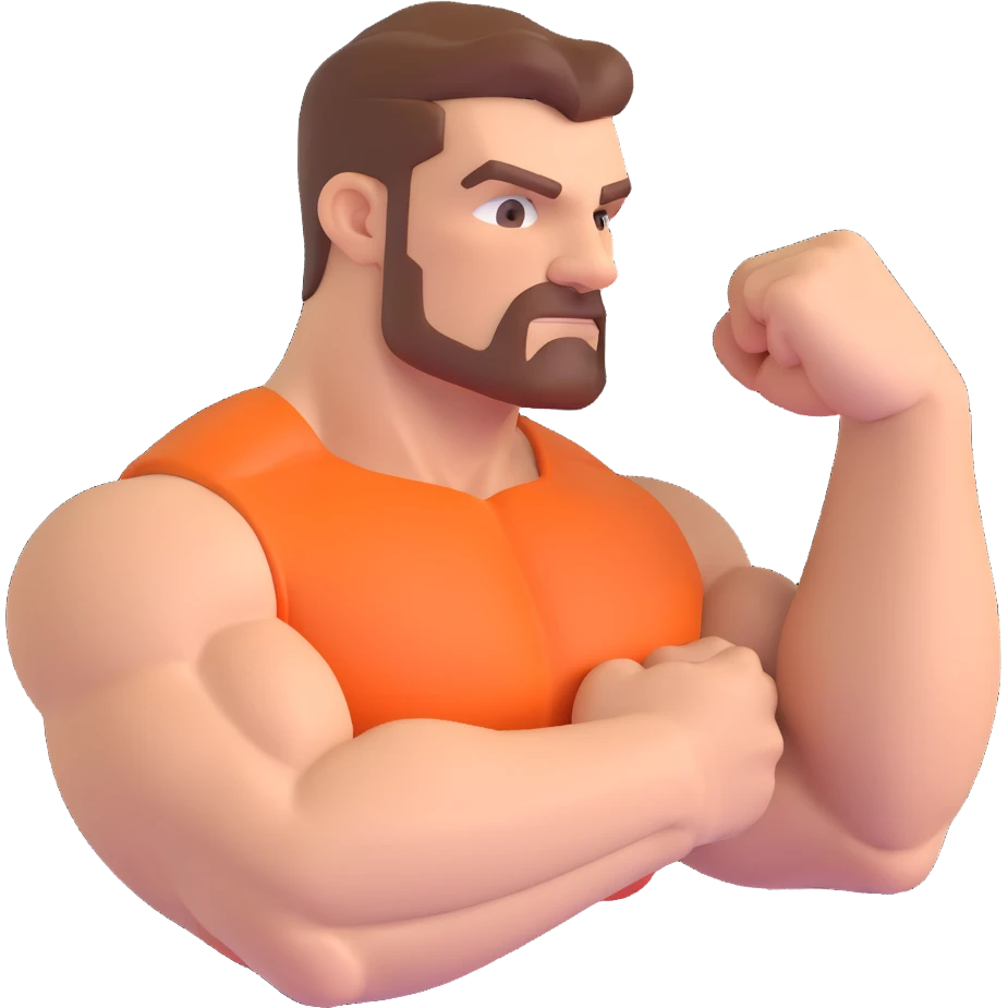 muscular bicep emoji