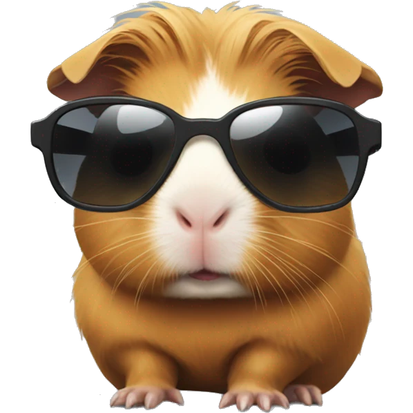 Guinea pig with sunglasses  emoji