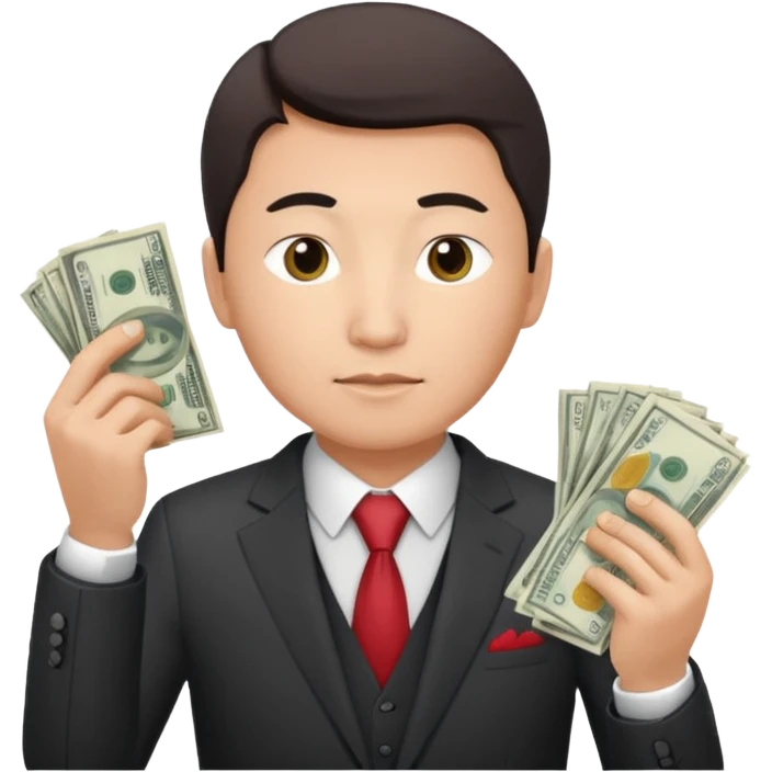 кыргызский бизнесмен считающий деньги emoji