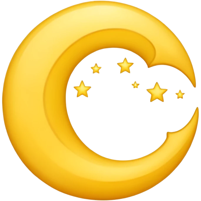 crescent moon emoji