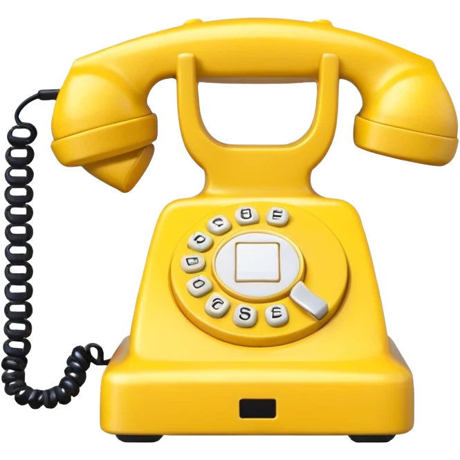 sarı telefon emoji