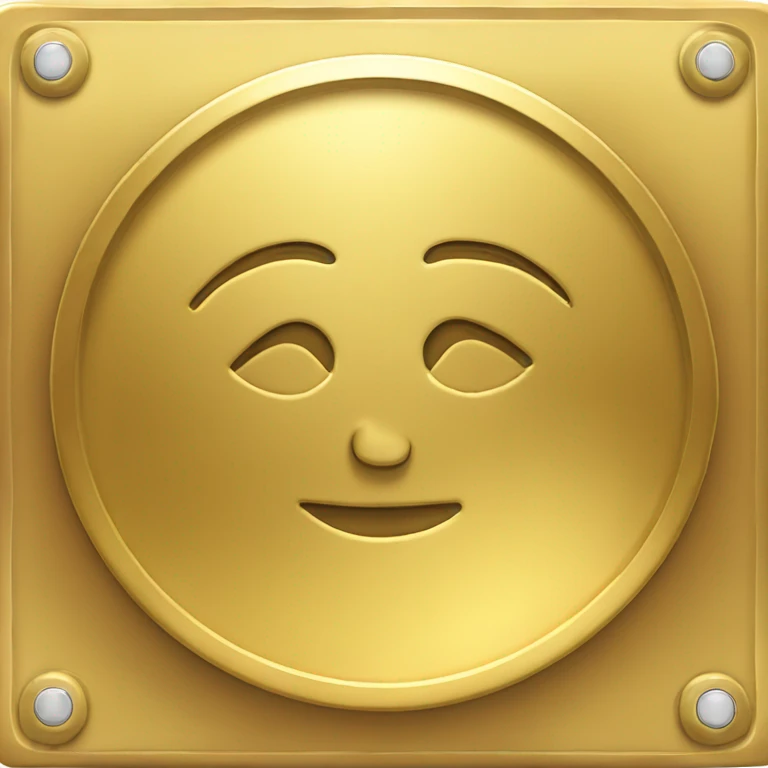 gold disk, gold plaque emoji