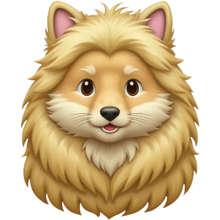 animal with long blonde hair emoji