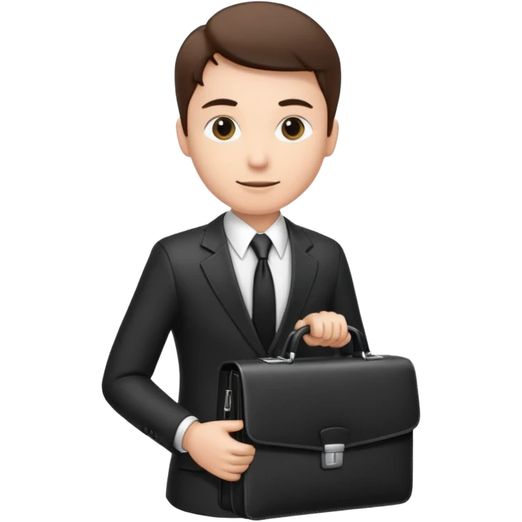professional advocate holding briefcase emoji