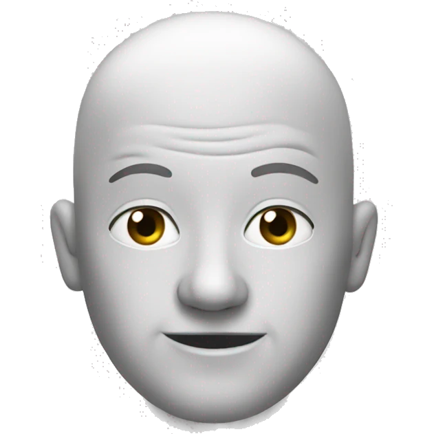 toilet with bald man emoji