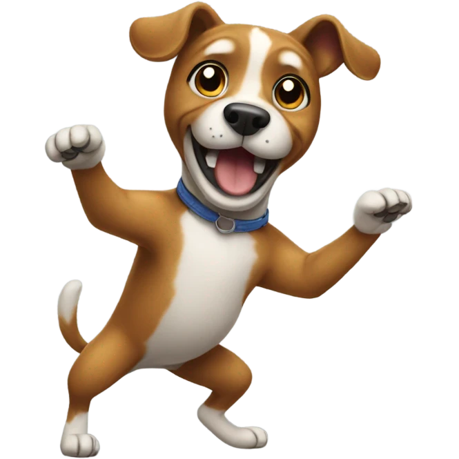 dog dancing emoji