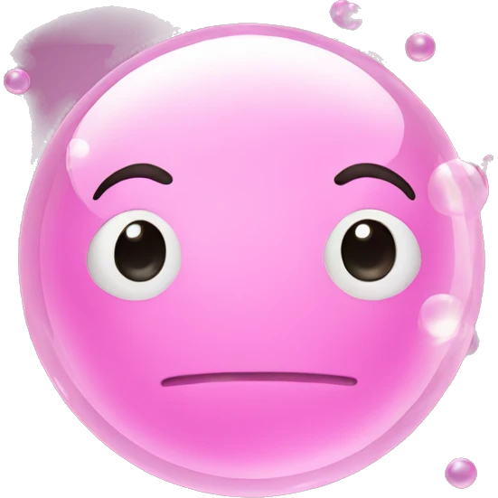 pink soap bubbles emoji