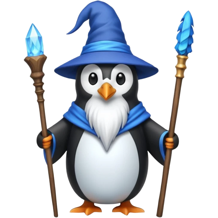 Penguin Wizard emoji