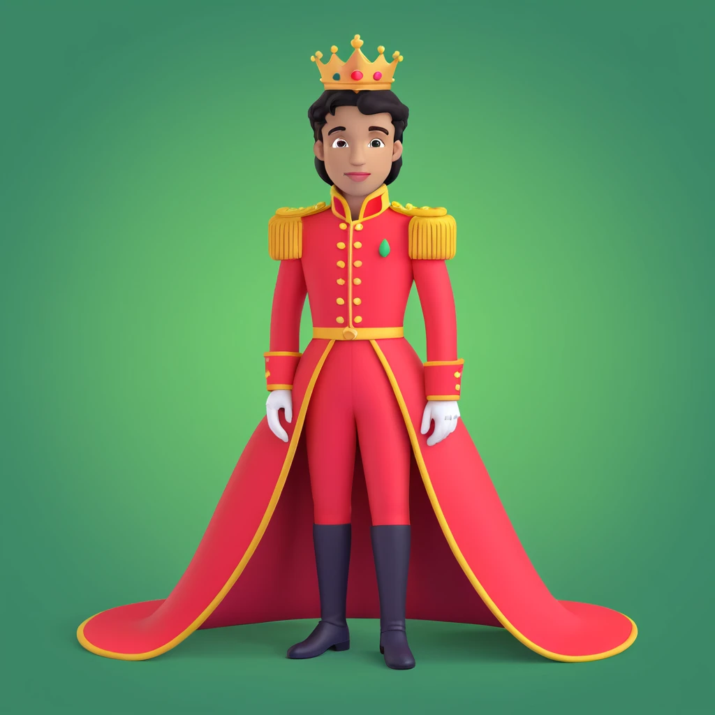 prince in red dress, royaqle background emoji