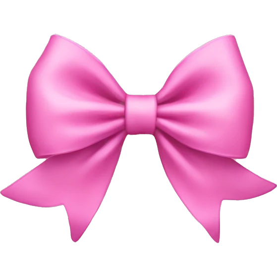 pink bow emoji