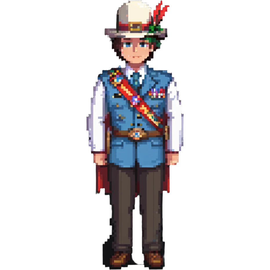 governor with a sash and hat emoji