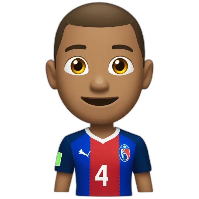 Mbappé qui boit du thé emoji