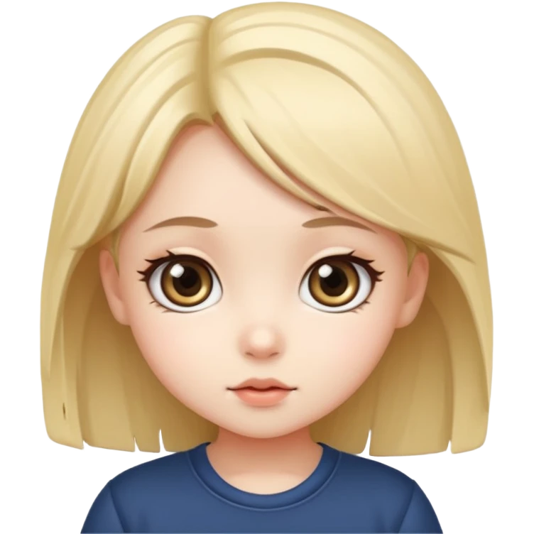 A cute chibi girl emoji