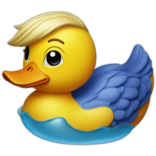 Trump as a rubber ducky emoji