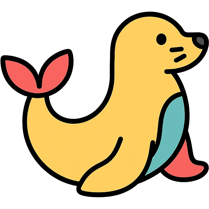 colored seal icon emoji