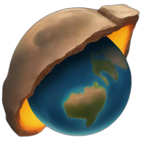planeta terra pegando fogo emoji