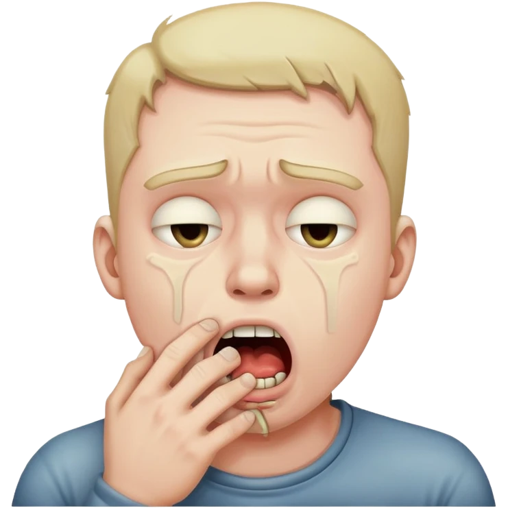 guy choking himself emoji
