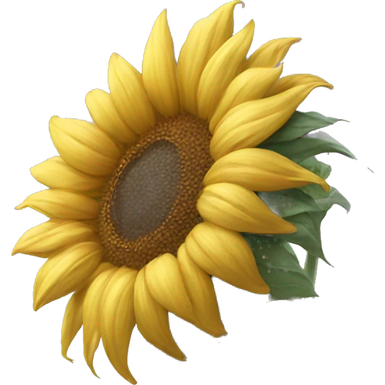 Sunflower pastel emoji